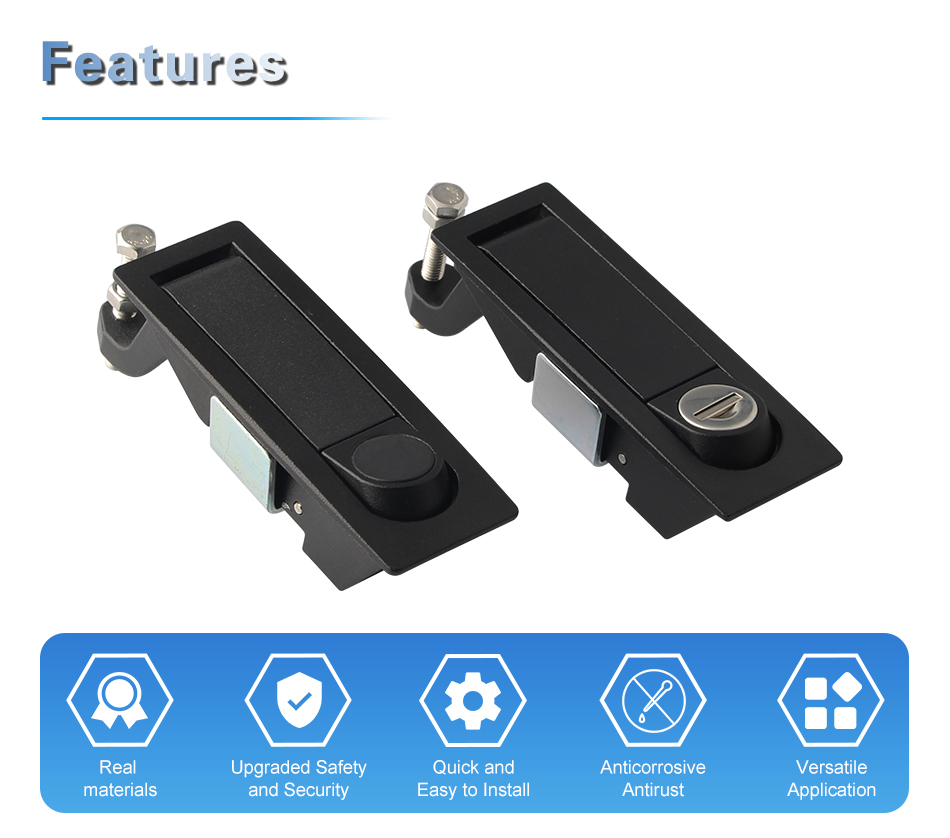product pm242 industrial lock supplier zinc alloy sealed lever latches compression degree plane lock for auto cabinet-5