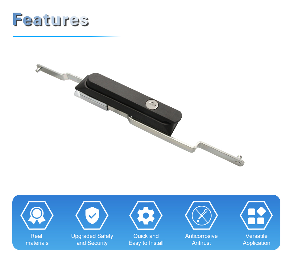 LG101 Industrial Electric Communication Lock Cylinders Pull Rod Swing Handle Cabinet Door Lock for Wholesale factory