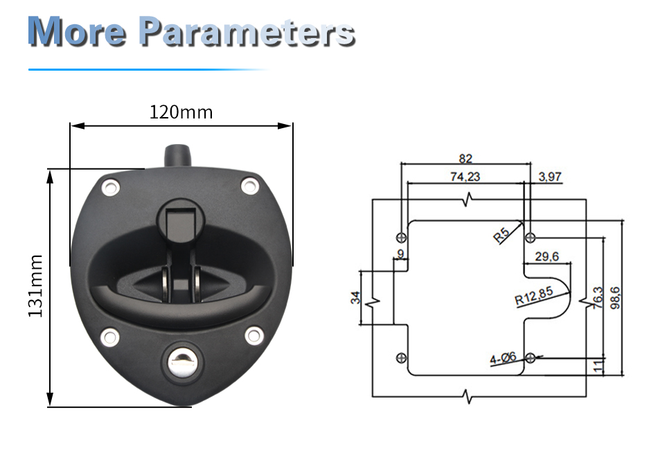 MB444 JIEKAI New Hot Sale Panel Locks Waterproof Vehicle Lock Cylinder for Rucks to Keep Slider From Coming Out manufacture