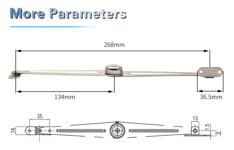 XW602 Door & Window Accessories Furniture Hardware Left or Right Open Toggle Door Stopper Closer manufacture
