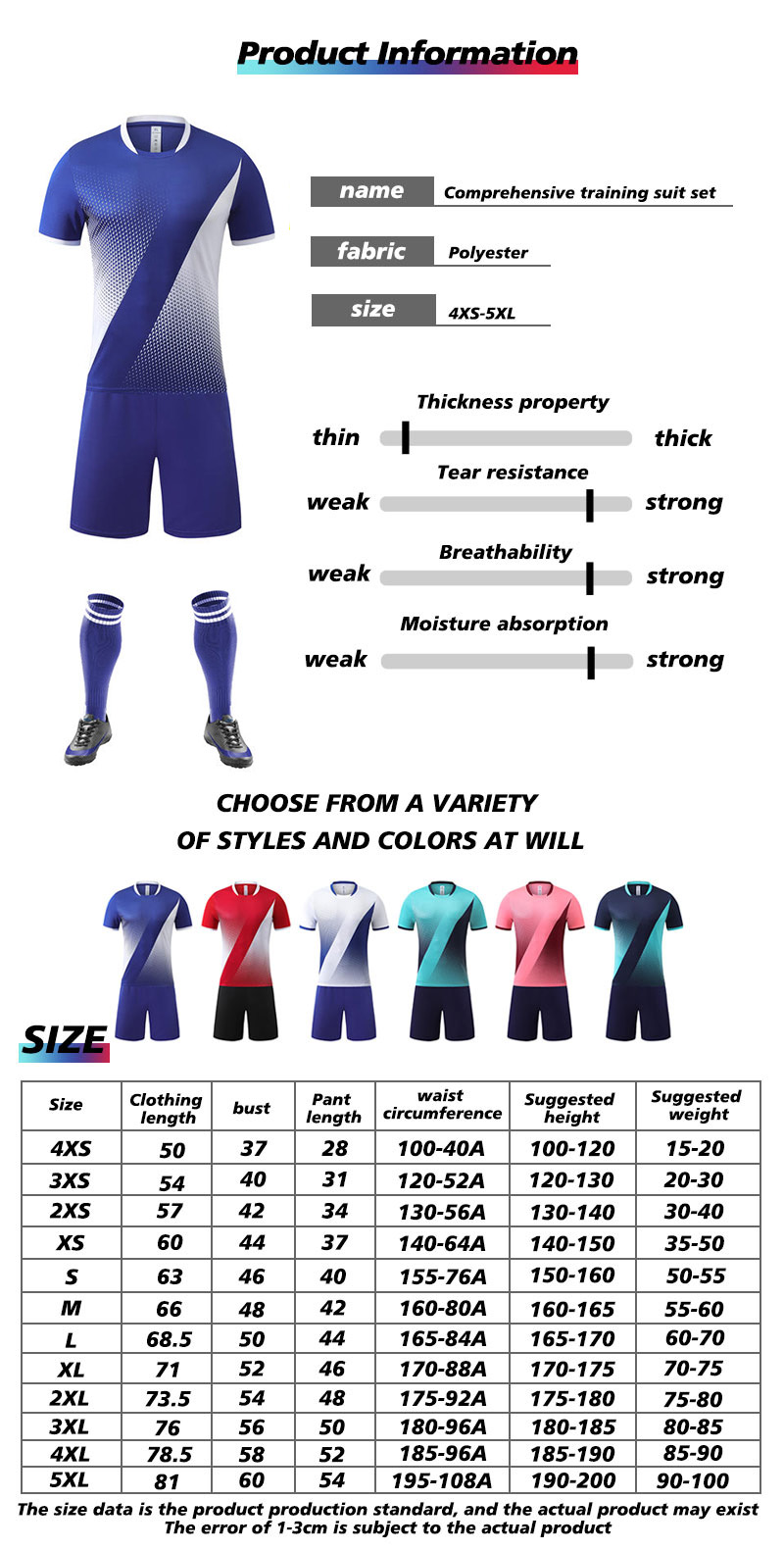 Hot Selling Soccer Uniform Customization Full Sublimation Design Soccer Uniform details