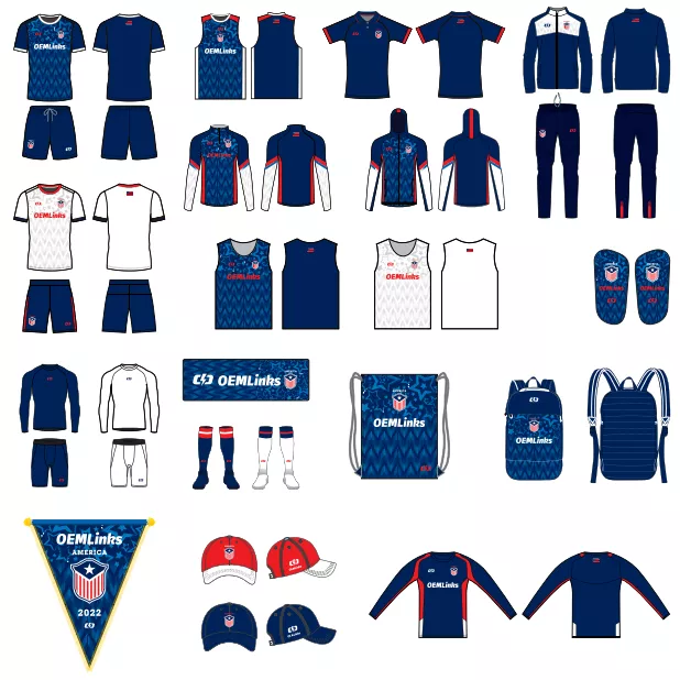 Custom Breathable Soccer Kit OEM Service Custom Football Jerseys Soccer Uniforms Sets Sublimated Soccer Jerseys manufacture