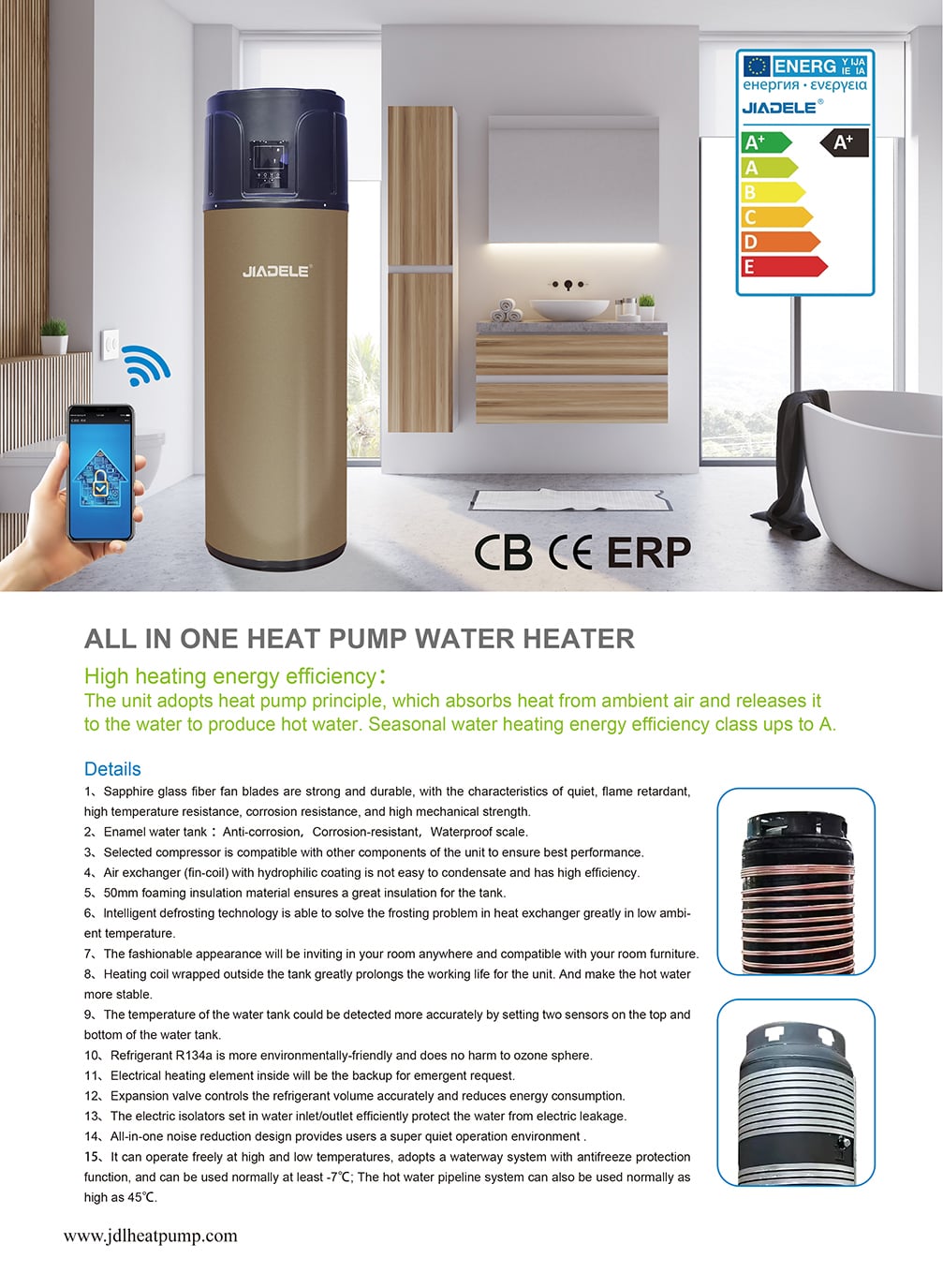 Tankless Pressurized Solar Integrated Water Heater factory