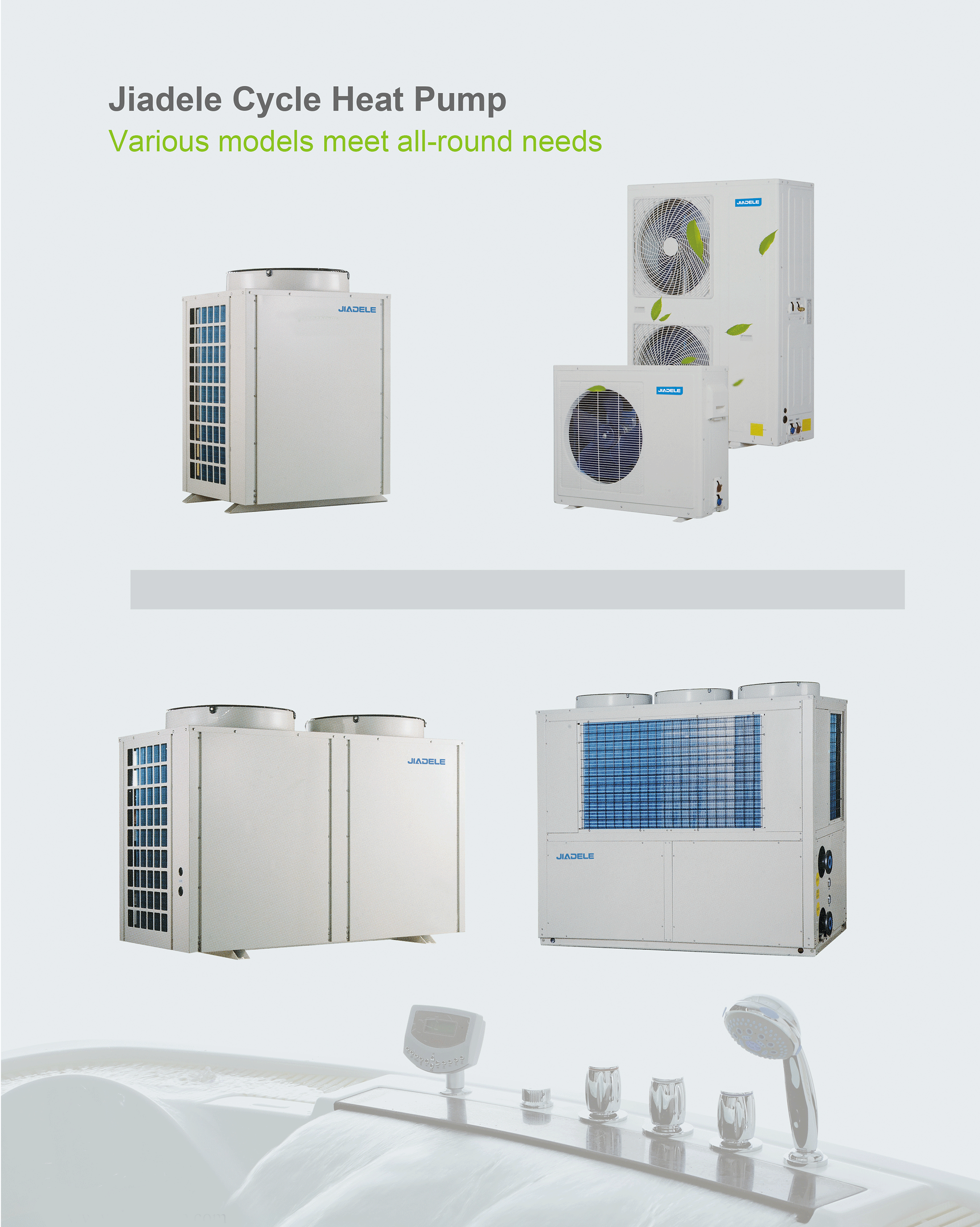 Air Source Split heating pump Domestic Air To Water manufacture