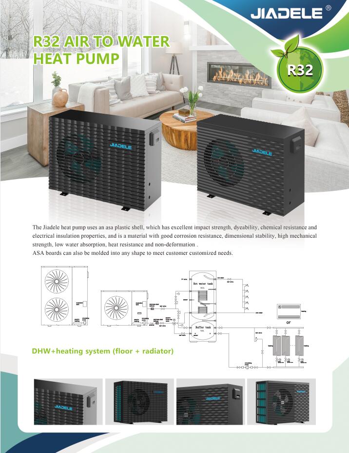 Monobloc DC Inverter Air Source Heat Pump for House supplier