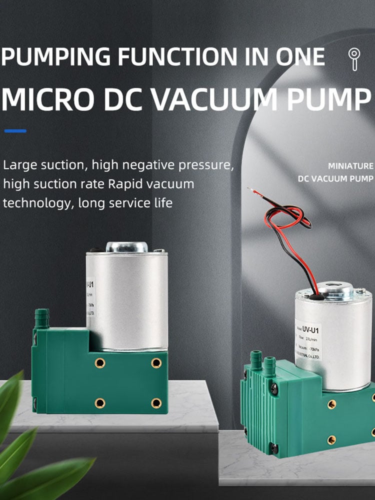 VN-U1 12V/24V/220V 12W~13W Single Head DC Negative Pressure DC Vacuum Diaphragm Pump details