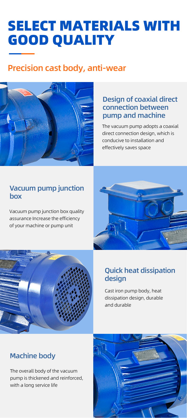2BV-5131 industrial high vacuum water circulation vacuum pump compressor water ring vacuum pump factory