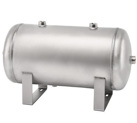 YC-20L-SSHM Portable Horizontal Stainless Steel Compressed Air Storage Tank Matte manufacture