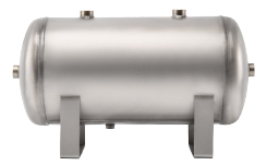 YC-20L-SSHM Portable Horizontal Stainless Steel Compressed Air Storage Tank Matte manufacture
