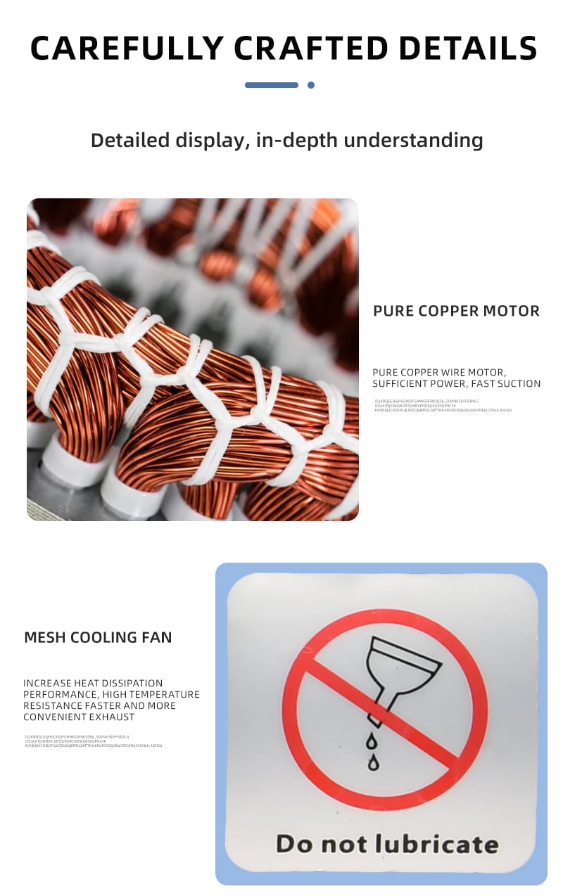 VN-200V 220V 1000W 200L/min Factory Customize 220v Negative Pressure Pumping Suction Small Oil Free Vacuum Pump manufacture