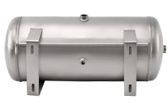 YC-25L-SSHM Portable Horizontal Stainless Steel Compressed Air Storage Tank Matte factory
