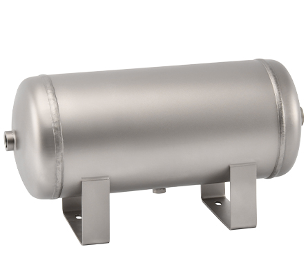 YC-10L-SSHM Portable Horizontal  Stainless Steel Compressed Air Storage Tank Matte factory