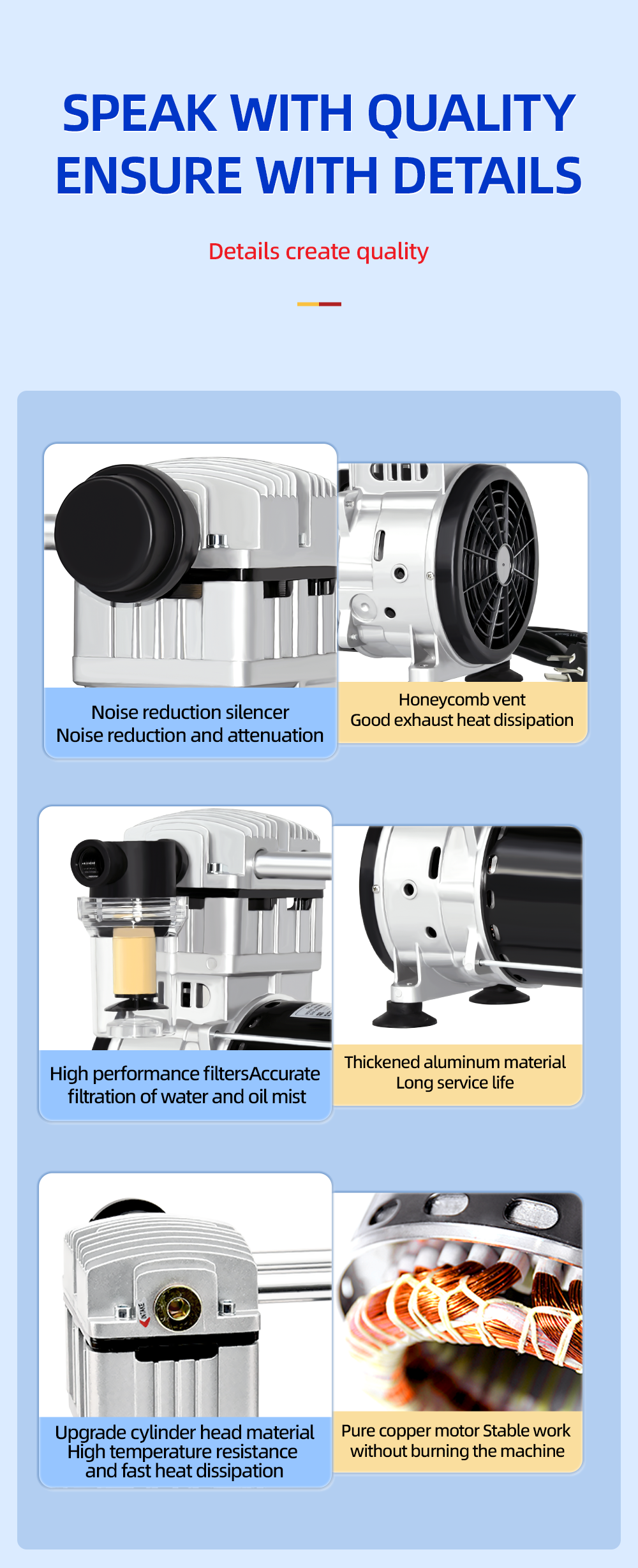 FVN-300V 1500W 220V 300L/min negative pressure oilless vacuum pump with 40L air tank for rubber molding machine supplier
