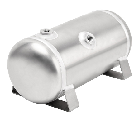 YC-6L-LEFT-AH 8Bar Aluminium Horizontal Air Storage Tank Vacuum Receiver Tank For Truck Suspension Beauty Equipment manufacture