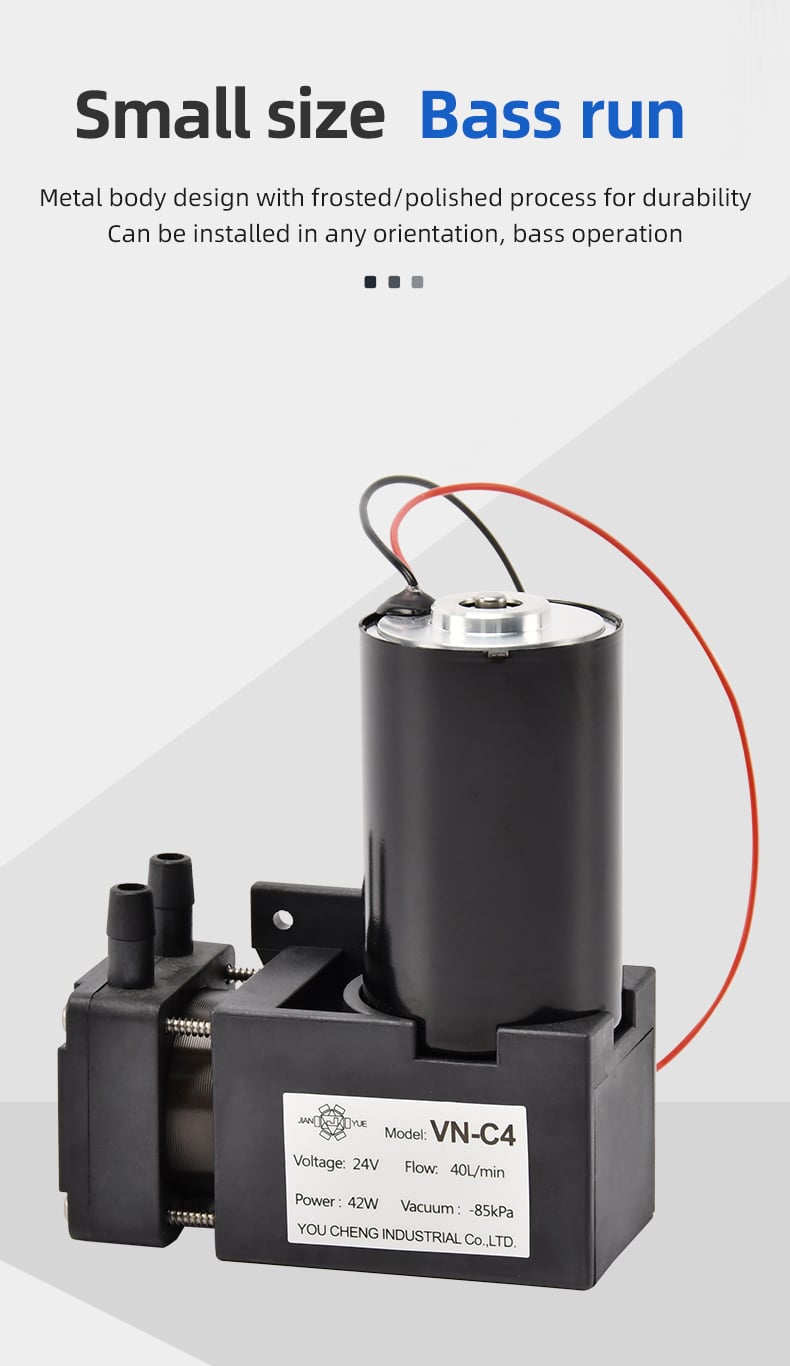 VN-C4 12V/24V 42W Single Head DC Negative Pressure DC Vacuum Diaphragm Pump supplier