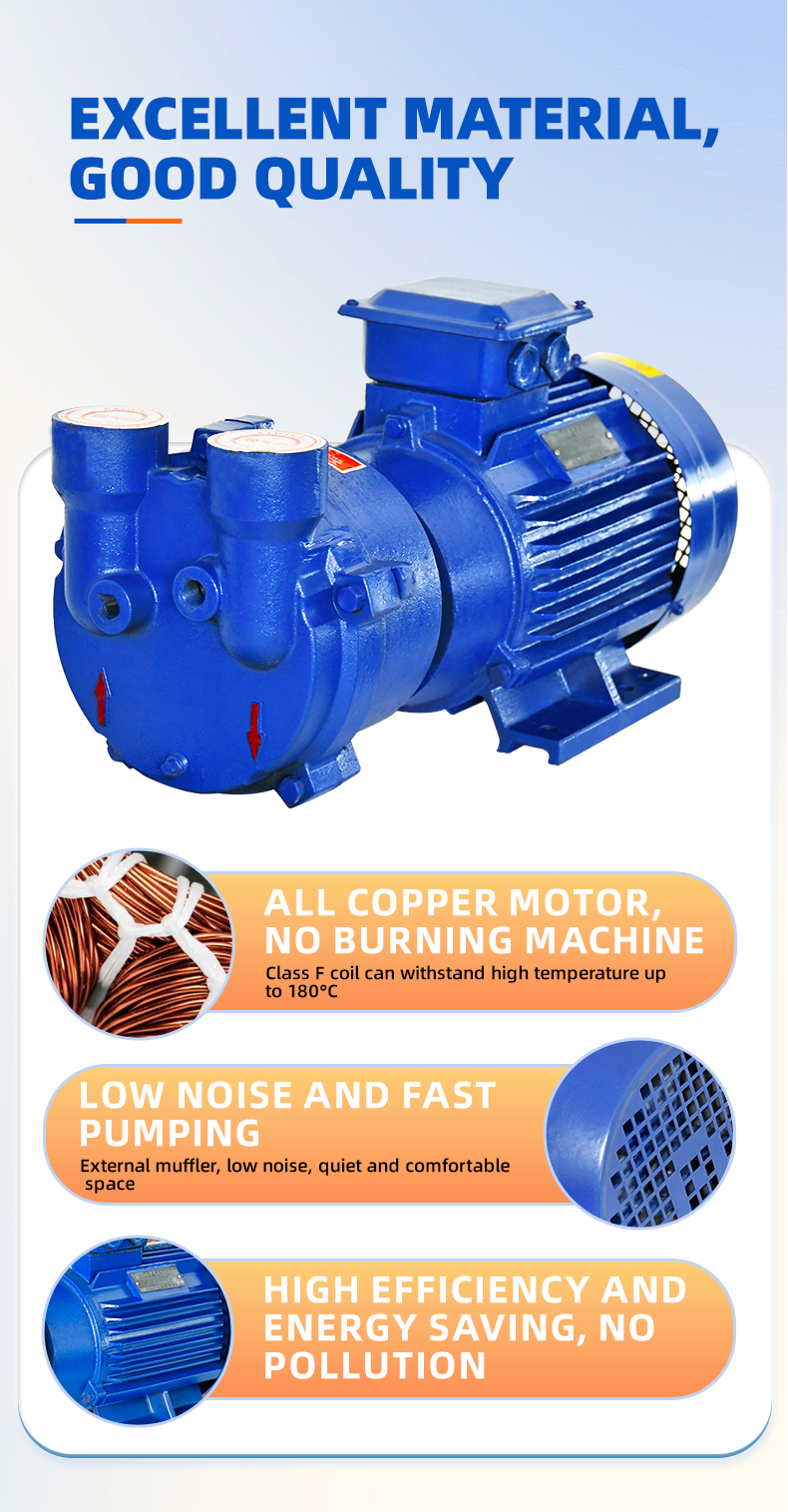 2BV-5131 industrial high vacuum water circulation vacuum pump compressor water ring vacuum pump details