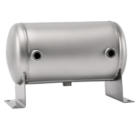 YC-12L-SSHM Portable Horizontal Stainless Steel Compressed Air Storage Tank Matte supplier