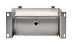 YC-12L-SSHM Portable Horizontal Stainless Steel Compressed Air Storage Tank Matte manufacture