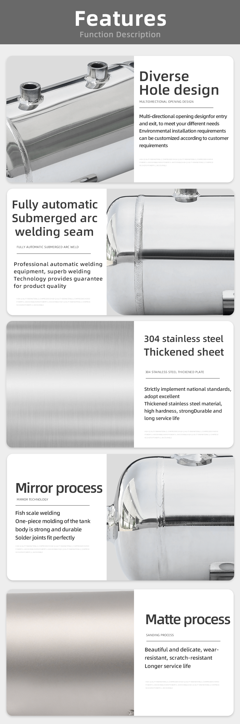 YC-35L-AH 8Bar Aluminium Horizontal Air Storage Tank Vacuum Receiver Tank For Truck Suspension Beauty Equipment manufacture