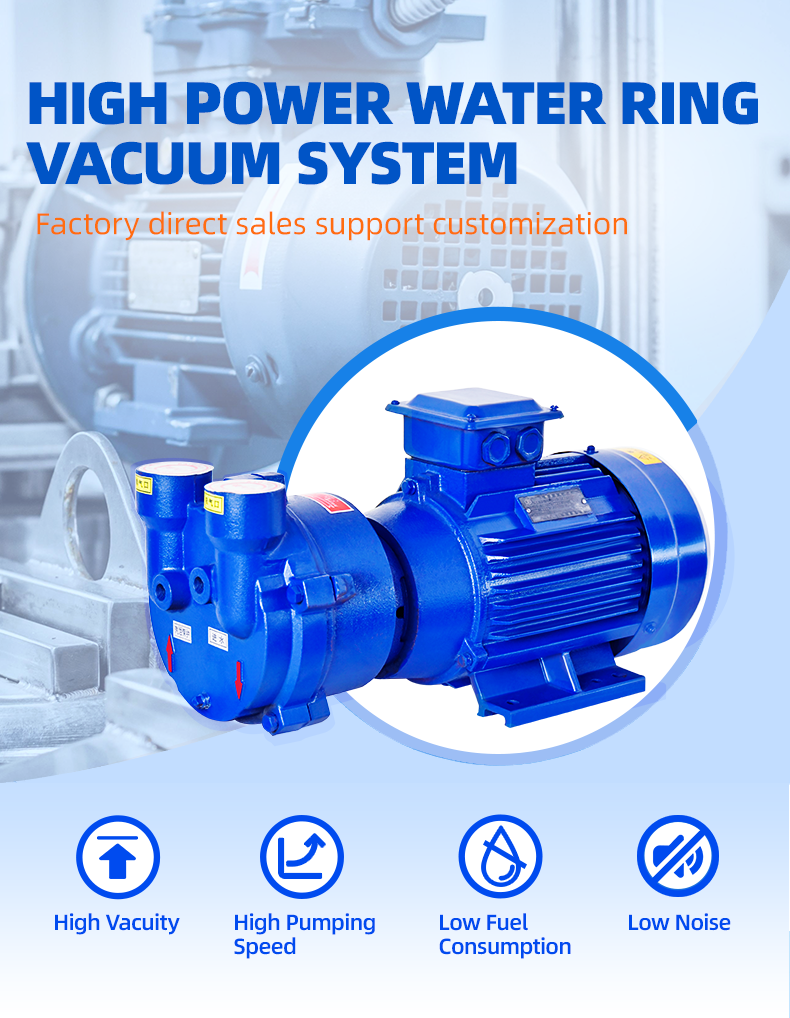 2BV-5131 industrial high vacuum water circulation vacuum pump compressor water ring vacuum pump details