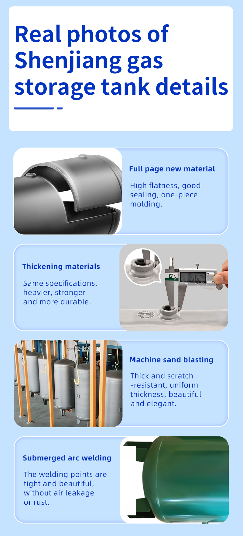 Customized Screw for Air Storage Receiver Tank manufacture