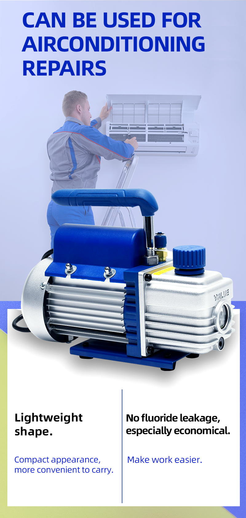 FY-1H-N Mini HAVC Air Rotary Vane Vacuum Pump details