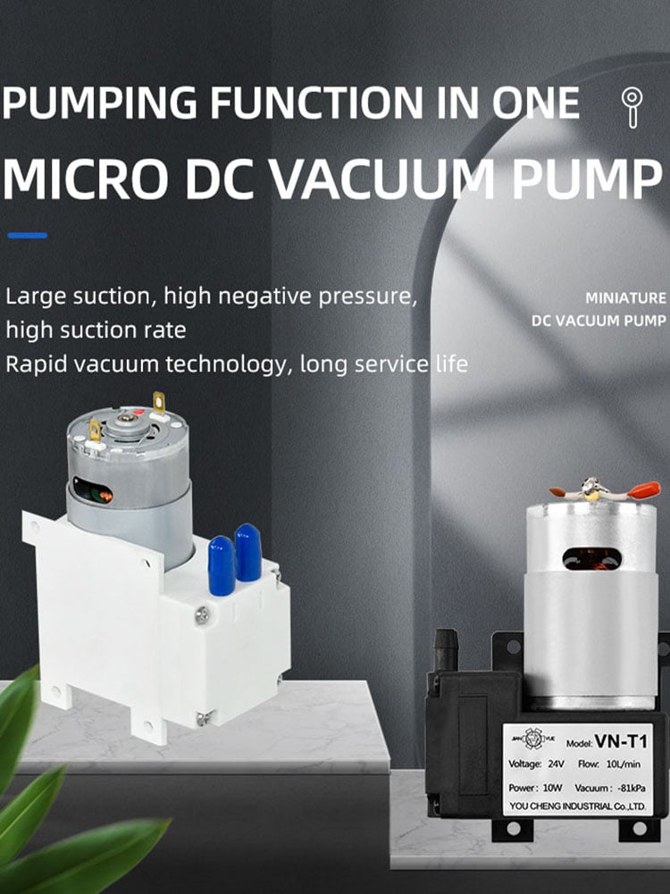 VN-T1 12V/24V 10W Single Head DC Negative Pressure DC Vacuum Diaphragm Pump supplier