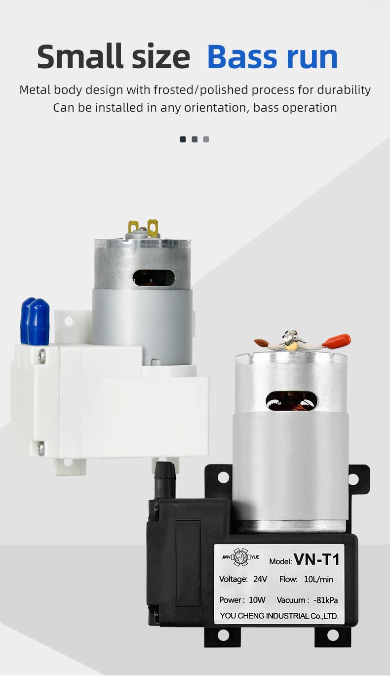 VN-T1 12V/24V 10W Single Head DC Negative Pressure DC Vacuum Diaphragm Pump supplier