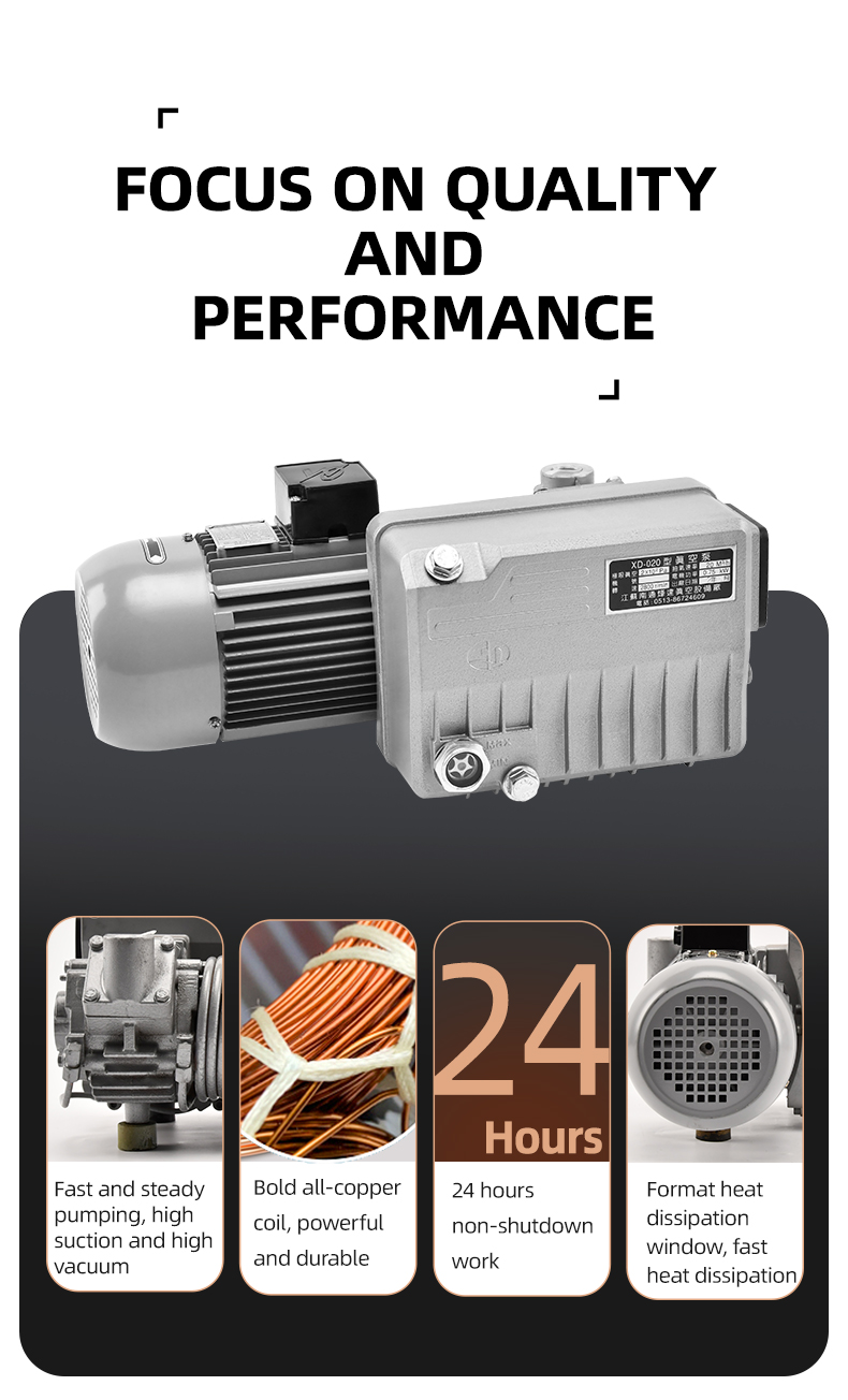 20m3/h Single Stage Sliding Vane Rotary Vacuum Pump manufacture