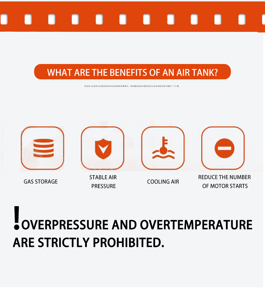 High Quality Air Compressor Storage Receiver Tank factory