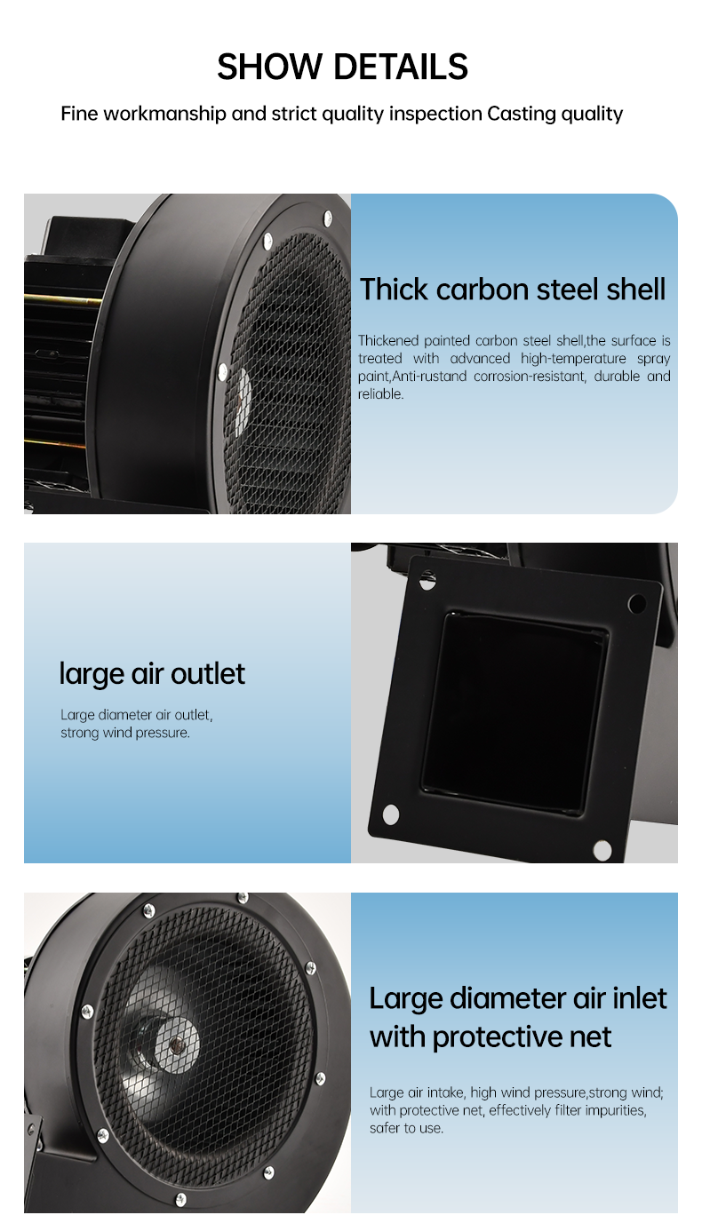 Low Noise Impeller Blower Centrifugal Exhaust Fan manufacture