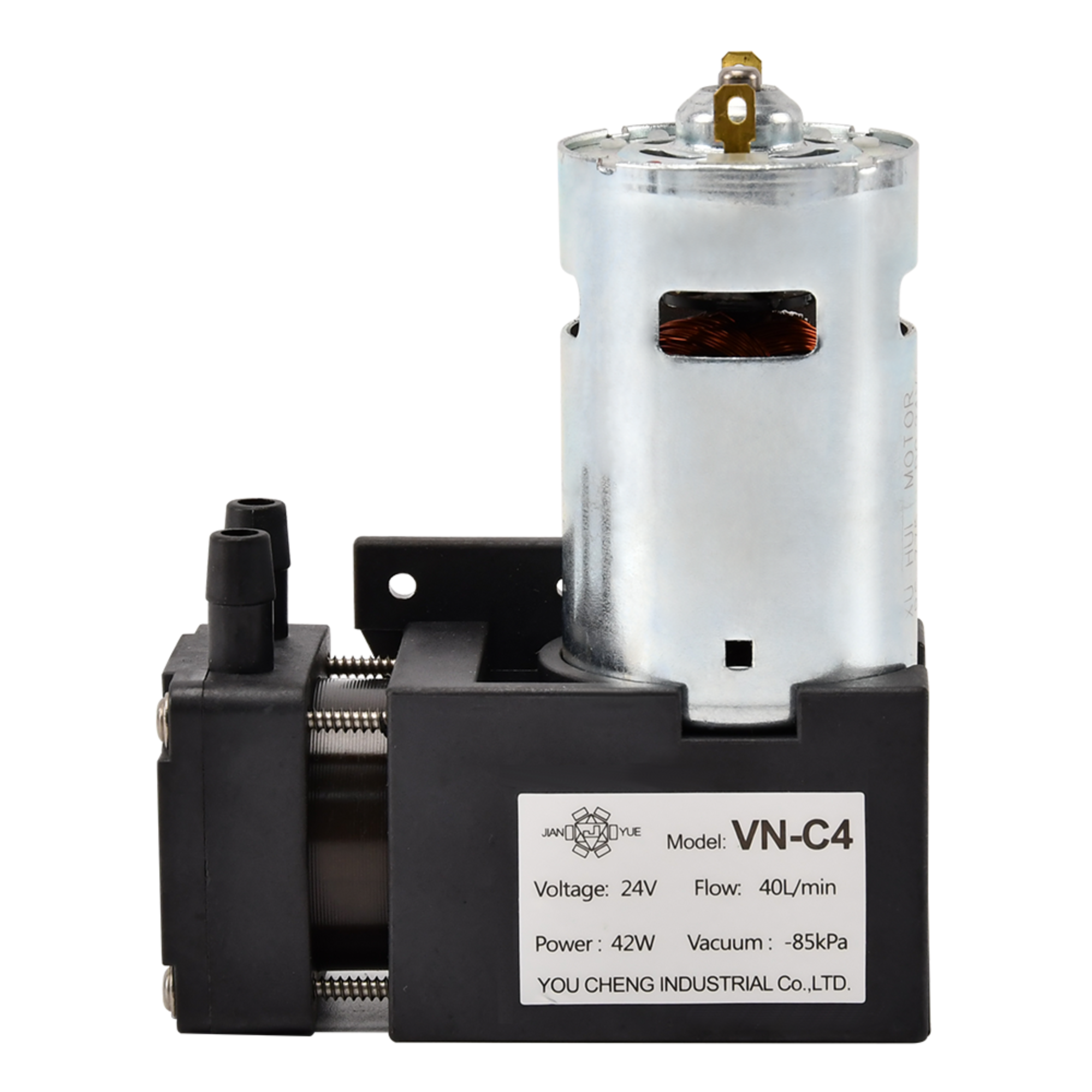 VN-C4 12V/24V 42W سر تکی سر مخملی DC فشار منفی DC پمپ خلاء دیافراگمی