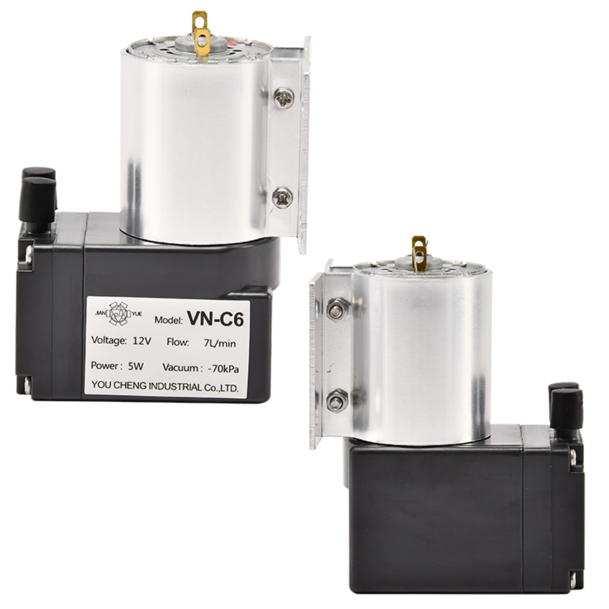 VN-C6 12V/24V 5W سر تکی DC فشار منفی Pompe مم خلاء DC
