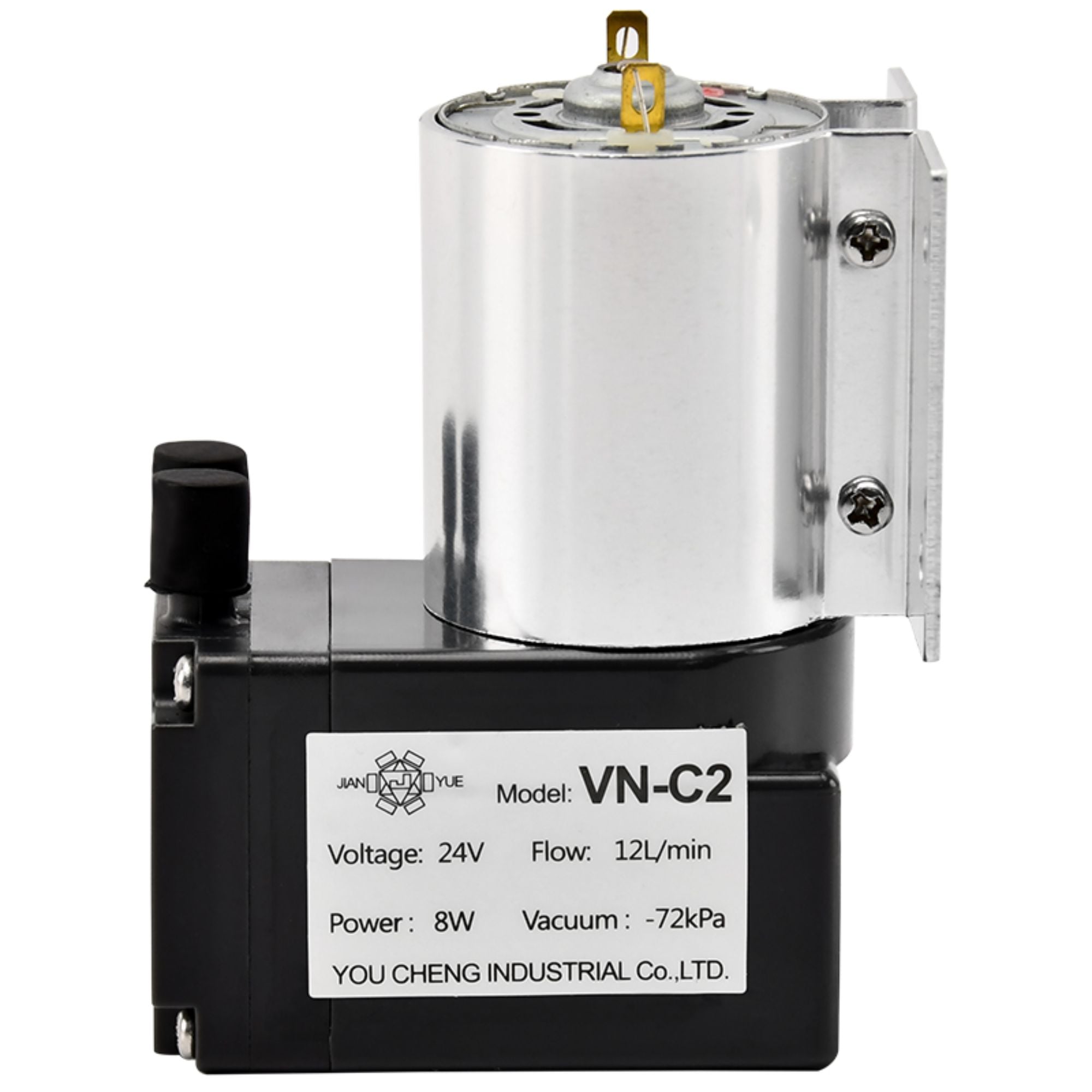 VN-C2 12V/24V 12W تک سر DC فشار منفی پمپ خالی ممبرانی DC