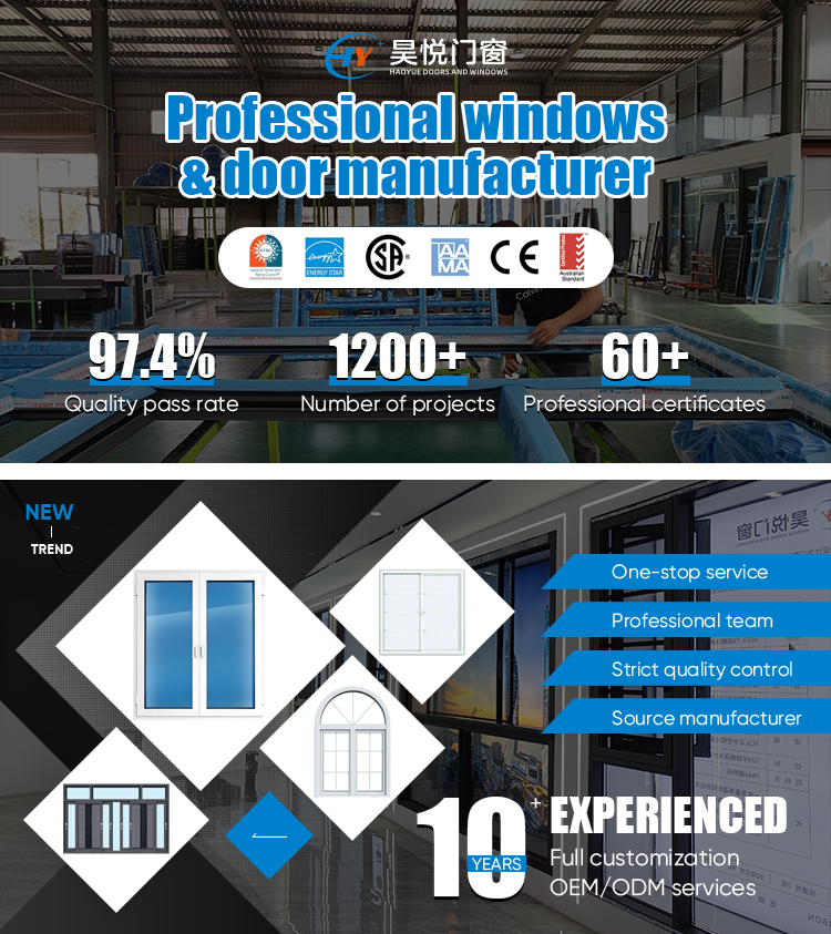 Villa Soundproof Aluminum Double Glazed Casement Windows Luxury Insulation Solution Custom Crafted Aluminum Professional Design factory