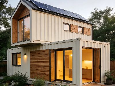 モダンなプレハブ住宅によるプロジェクトリスクの低減