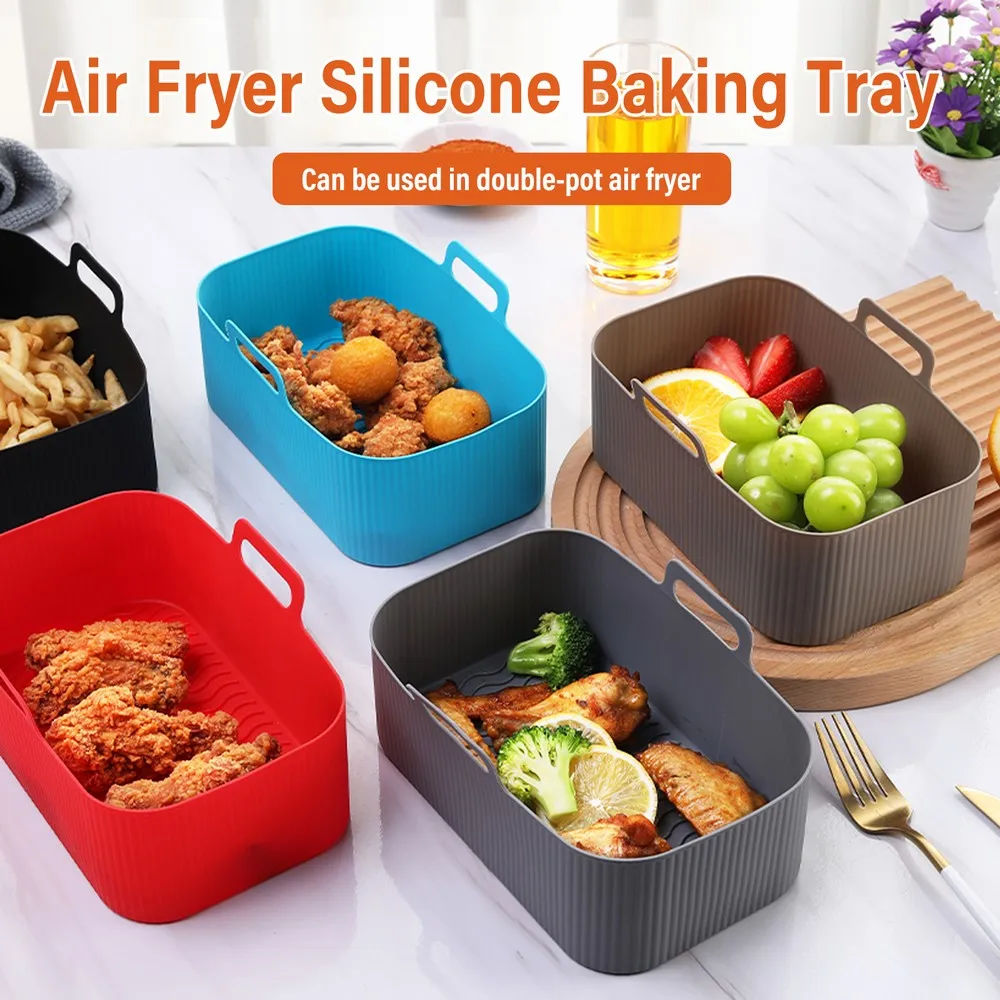 Customized Food-Grade Silicone Air Fryer Liner Non-Stick Reusable Pot for Home Kitchen Baking & Pastry Tool supplier