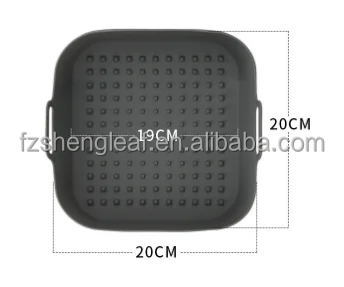 Pot Thick Reusable Square Food Grade Eco-Friendly Silicone Air Fryer Liners Replacement for Parchment Paper Baskets manufacture