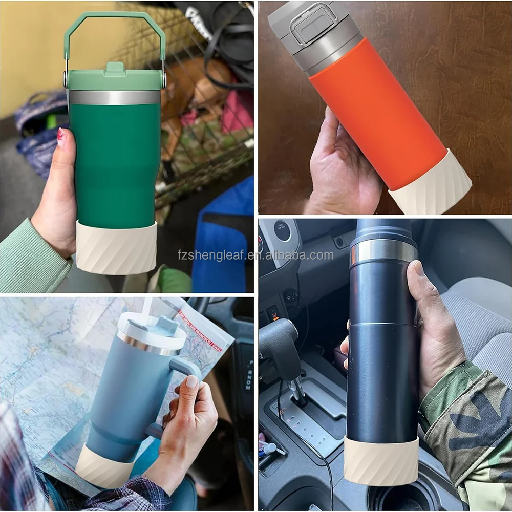 Custom Anti-Slip 30oz/40oz Silicone Sleeve for Tumbler Direct Drinking Tall Tumbler Boot Cover for Boiling Water Use manufacture