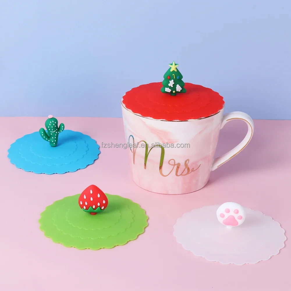New Arrival Reusable Anti Stretch Protection Silicone Cup Cover Lid for Club Party Drink factory