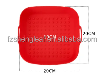 Pot Thick Reusable Square Food Grade Eco-Friendly Silicone Air Fryer Liners Replacement for Parchment Paper Baskets factory