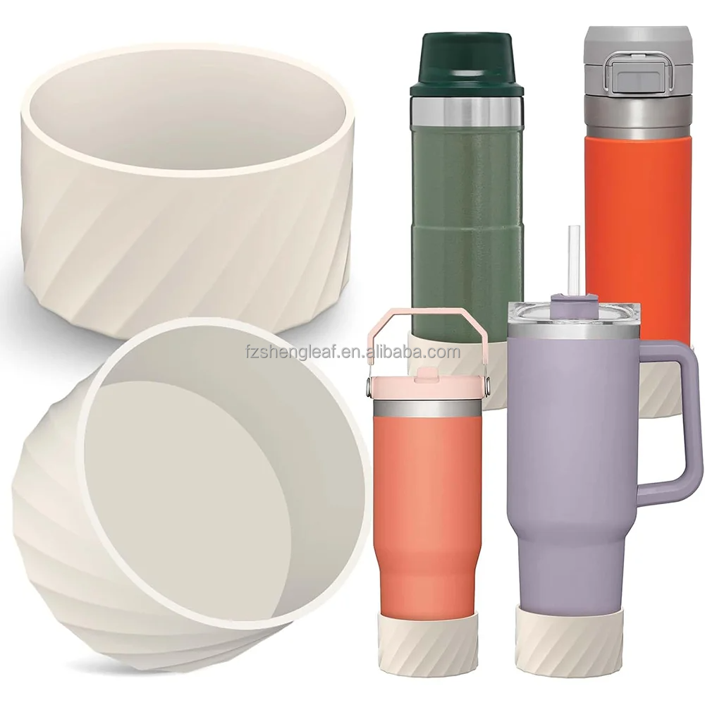 Custom Anti-Slip 30oz/40oz Silicone Sleeve for Tumbler Direct Drinking Tall Tumbler Boot Cover for Boiling Water Use supplier