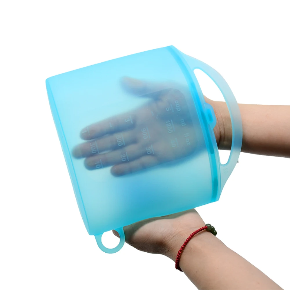 Modern Design Reusable Vacuum-Compressed Silicone Storage Bags Kitchen for Food Freshness Including Breast Milk Storage Bag manufacture