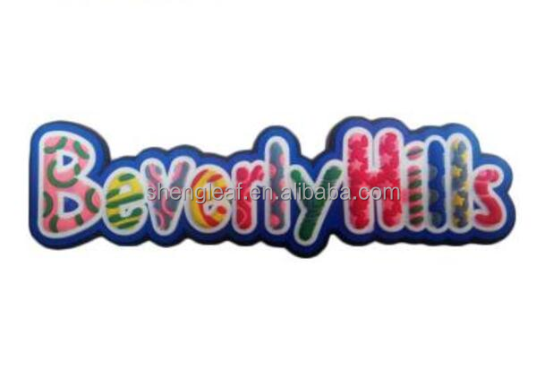 Promotional Gift Product Custom Made Customised Refrigerator Los Angels Tourism Souvenirs 3d Soft Pvc Rubber Cute Fridge Magnet manufacture
