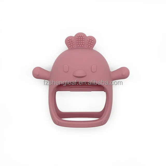 BPA-Free Custom Anti-Eating Baby Unisex Newborn Teether Gloves Food Grade Silicone Pacifier Kids Teething Care Soft Toy factory