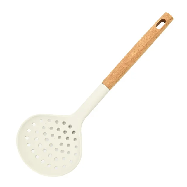 Cookware Handle Spatula Spoons Cuisine Accessories Non-Stick Silicone Luxury Portable Wooden Customized Novelty Eco-Friendly supplier