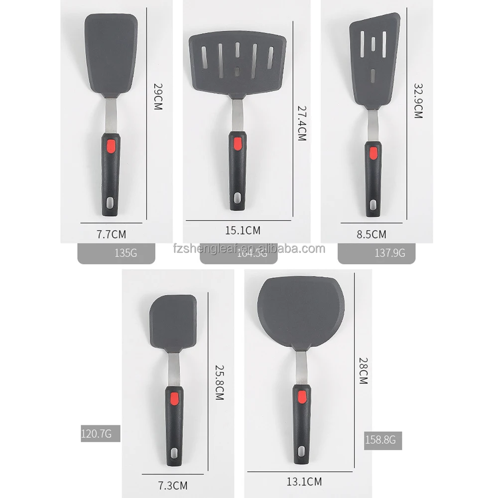 Luxury Custom Novelty Eco-Friendly Kitchen Utensils Set Non-Stick Silicone Heat Resistant Spatula Spoons 18-Piece Frying supplier