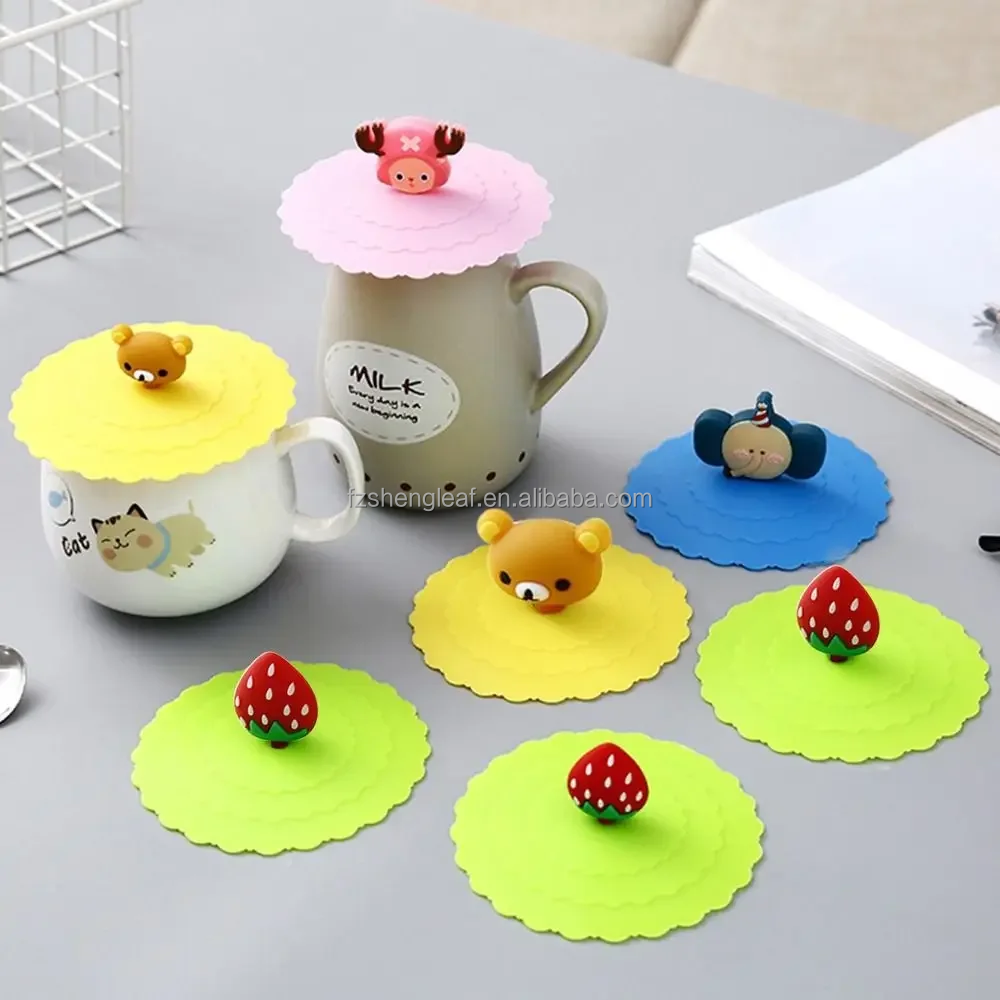 New Arrival Reusable Anti Stretch Protection Silicone Cup Cover Lid for Club Party Drink factory
