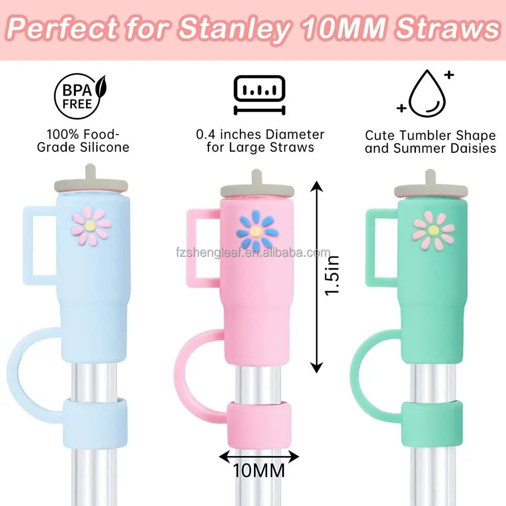 Custom Bulk 8-12mm 10mm Silicone Straw Tips Cover Topper Charm Nurses Cow Boy Hat Bow Reusable Drinking Sport Sneaker details