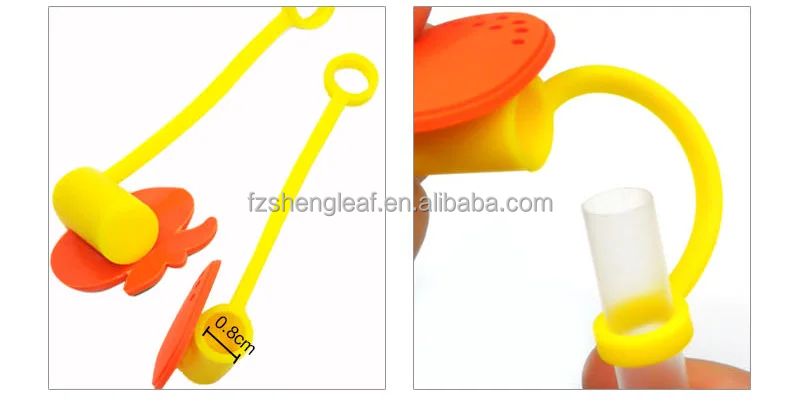 Fit Glass Cup Decoration PVC Silicone Straw Topper Sealing Tools Drinking Dust Cap Splash Proof Plugs Straw Cove manufacture